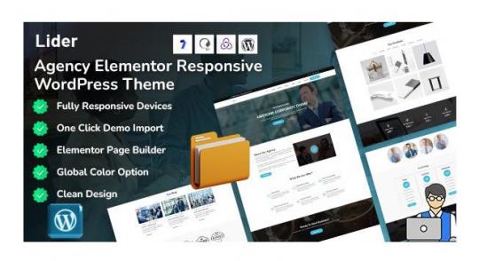 Lider 3.0.2 – Тема WordPress Elementor для агентств, корпораций и многоцелевого использования