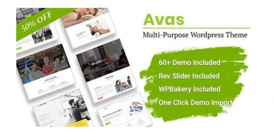 Avas 7.0.4 – Многоцелевая тема WordPress для Elementor