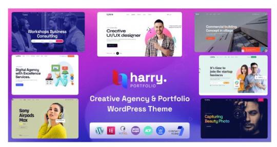 Harry 1.3.1 – Тема WordPress для креативных агентств и портфолио + RTL