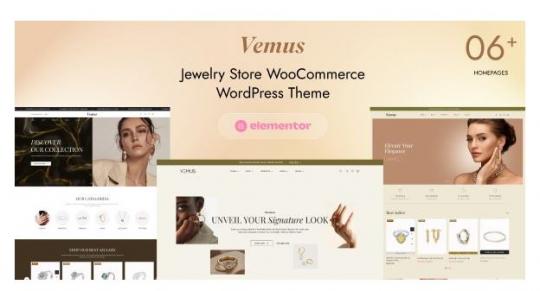 Vemus 1.0.3 – Тема WordPress для ювелирного магазина на WooCommerce