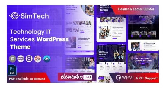 Simtech 8.0 – Technology IT WordPress Theme