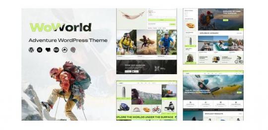 Woworld 1.0.4 – Тема WordPress для пеших походов и приключений