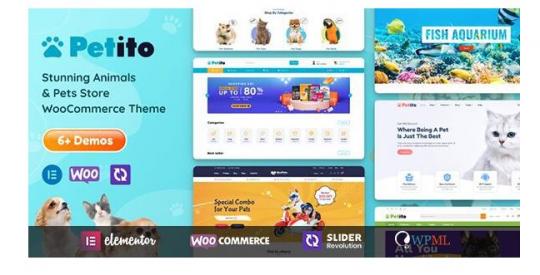 Petito 1.6.9 – Тема WooCommerce для магазина товаров для животных и домашних питомцев