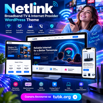 Netlink – Broadband TV & Internet Provider WordPress Theme 1.1.2
