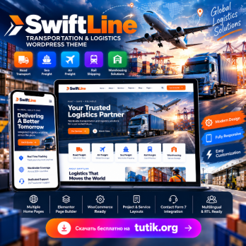 SwiftLine 36 – Тема WordPress для транспортной логистики