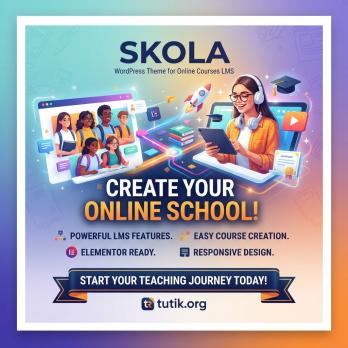 Skola 1.1.0 – Тема WordPress для онлайн-курсов LMS