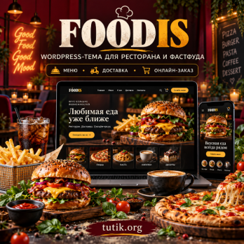 Foodis 1.0.0 – Тема WordPress для ресторанов и предприятий быстрого питания