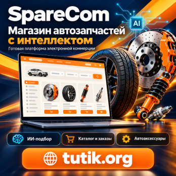 SpareCom v1.0 – Скрипт платформы электронной коммерции автозапчастей и автомобильных аксессуаров на основе искусственного интеллекта.