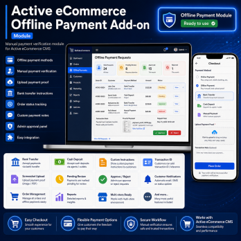 Active eCommerce Offline Payment Add-on – Module