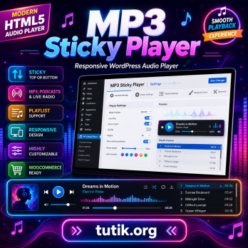 MP3 Sticky Player Wordpress & WooCommerce Plugin v9.0