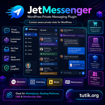 JetMessenger v1.1.0 – WordPress Private Messaging Plugin