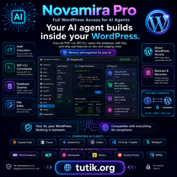 Novamira Pro 1.6.0 – Full WordPress Access for AI Agents