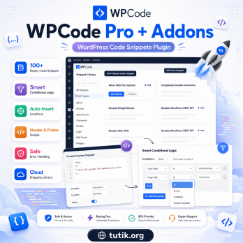 WPCode Pro 2.3.8 + Addons – WordPress Code Snippets Plugin