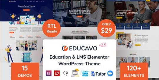 Educavo 3.4.5 – Education WordPress Theme