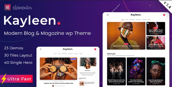 Kayleen 3.4 – Тема WordPress для блогов и журналов