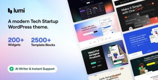 Lumi 3.4.1 – Tech Startup WordPress Theme